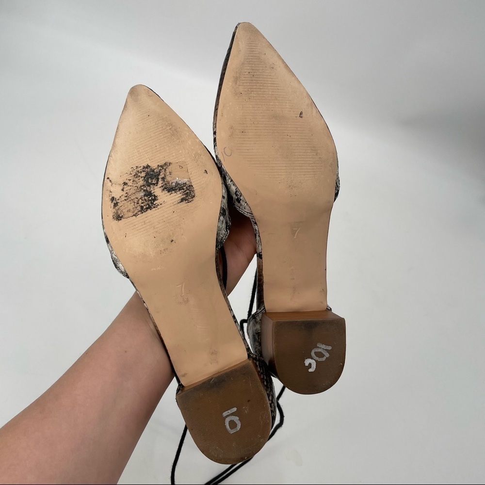 ASOS Snakeskin Tie Shoes - Picture 10 of 12
